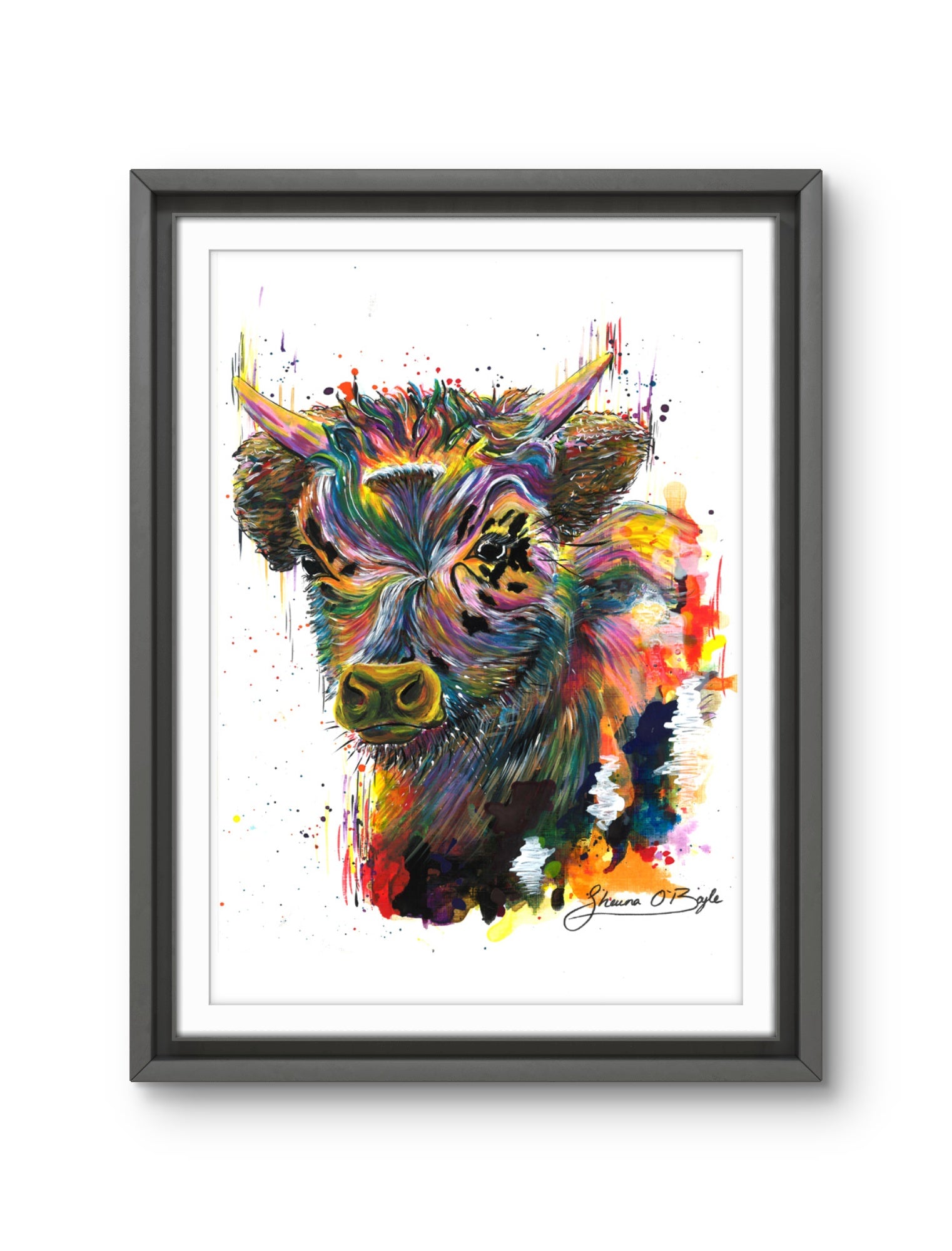 Standing Her Ground - Cow Art Print