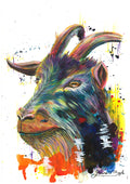 Sure Footed - Original Goat Painting