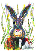 Between the Blades - Hare Art Print