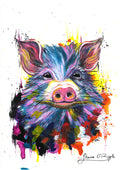 Pure Joy - Pig Art Print
