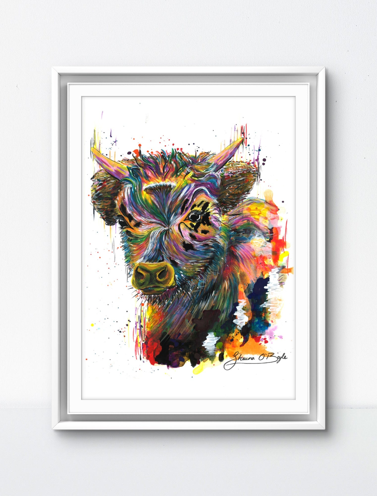 Standing Her Ground - Cow Art Print